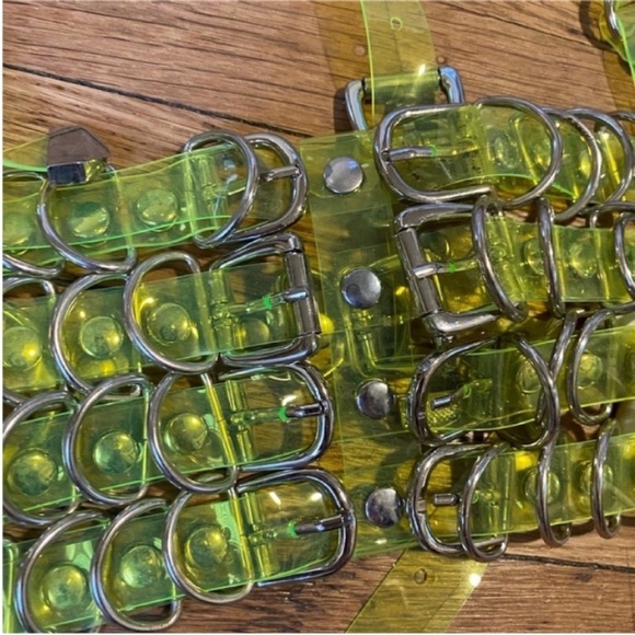 Neon Green UV Harness Top - Picture 4 of 12